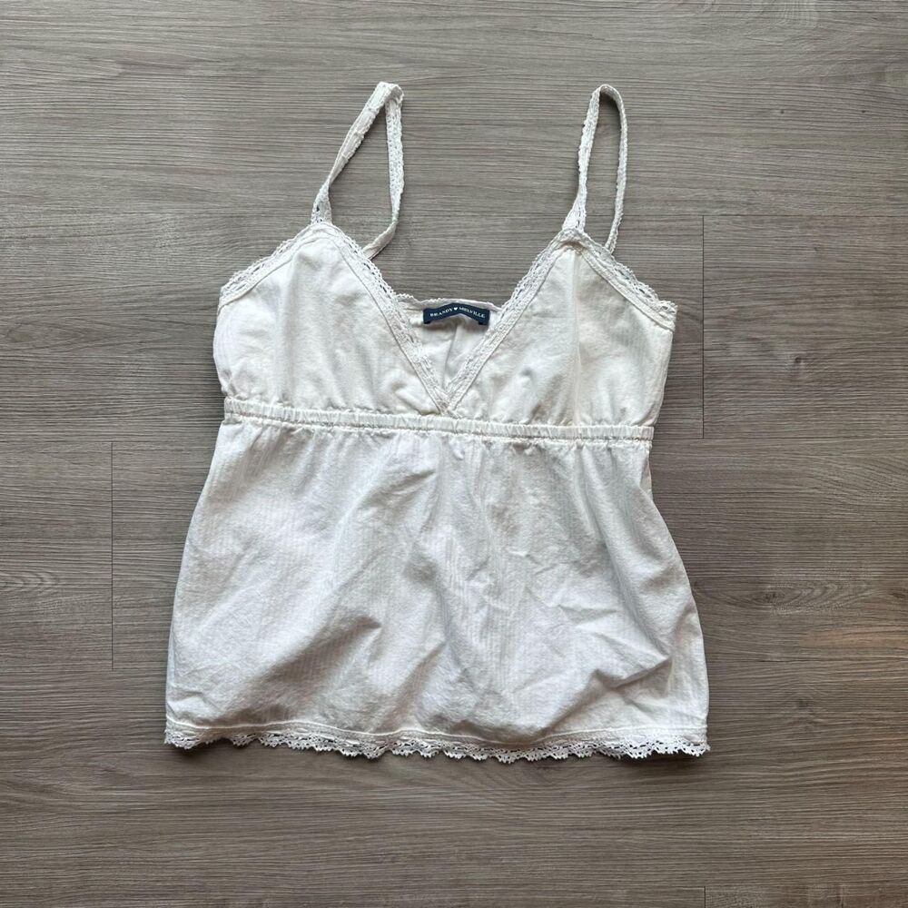 Brandy-melville Women's White Blouse